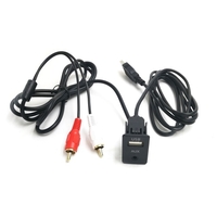 Adaptateur audio de voiture AUX USB Câble 2RCA 100cm de remplacement pour Mercedes Benz BMW BMW Audi Skoda