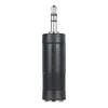 Adaptateur audio stéréo mâle TRS 6, 35 mm femelle à 3, 5 mm Convertisseur 6, 35 mm à 3, 5 mm pour amplificateur de casque,  plastique