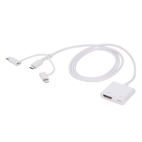 Adaptateur AV numérique 3 en 1 Convertisseur HDTV 1080P Dongle d