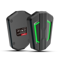 Adaptateur clavier et souris HXSJ P6 Remplacement de convertisseur de souris portable pour N-Switch PS4 PS3 XBox One 360 avec lumière respiratoire à quatre couleurs
