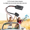 Adaptateur de câble audio Récepteur BT Port 12Pin pour BMW X5 X3 Z4 E83 E85 E86 E39 E53