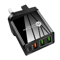 Adaptateur de charge rapide 36W PD C-harger F-ast avec 3 ports de charge USB Voyage C-hargers Portable pour voyage en plein air