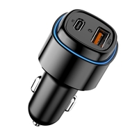 Adaptateur de chargeur de voiture 12-24V PD 20W et USB 18W Chargeur de téléphone portable pour appareil de charge rapide à double port