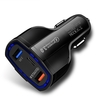 Adaptateur de chargeur de voiture 12-24V PD et dispositif de charge rapide à triple port USB double