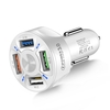 Adaptateur de chargeur de voiture 4 en 1 Dispositif de charge rapide USB 7A 35W avec lumière LED pour véhicule tout-terrain SUV de voiture 12-32V