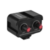Adaptateur de mixage audio Andoer WS-VS à deux canaux pour microphone Adaptateur de mixage à froid et support pour montage à froid 3.5mm Sortie stéréo pour Canon Nikon Sony DSLR Caméscope
