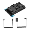 Adaptateur de plaque de batterie Andoer V Mount V-lock avec pince à tige double trou 15 mm NP-FZ100 Remplacement de batterie factice pour Sony A7Ⅲ A7RⅢ A9 A7R Ⅳ A6600 Caméra Vidéo Moniteur de lumière vidéo Enregistreur audio Microphone