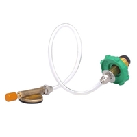 Adaptateur de remplissage de gaz propane de camping Adaptateur de bouteille de coupleur de réservoir plat de bouteille
