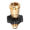 Adaptateur de réservoir de propane Lixada Réservoir de sécurité POL en laiton massif avec soupape de régulation Converti en tuyau de régulateur QCC1 / Type1