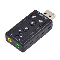 Adaptateur de son stéréo externe USB Son USB 7.1 Plug and Play pour PC