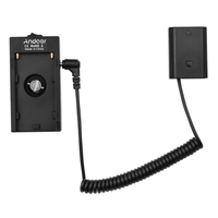 Adaptateur de support de plaque de batterie Andoer NP-F970 F750 + coupleur de batterie factice FZ100