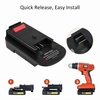 Adaptateur HPA1820 Adaptateur 20V MAX à 18V Adaptateur de batterie Compatible avec Black Decker & Stanley & Porter Cable Convertissez Black Decker 20V ou Stanley 20V ou Porter Cable 20V Lithium-ion Battery en Black Decker 18V MH-Ni Battery