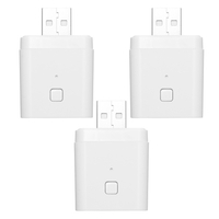 Adaptateur intelligent USB 3PCS Tuya Micro 5V Wireless 5V Flexible et portable Rendre les périphériques USB intelligents grâce au contrôle vocal Tuya APP compatible avec Alexa Google Home