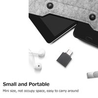 Adaptateur OTG Adaptateur Micro USB vers USB2.0 Adaptateur Micro USB Portable Mini Taille Plug and Play Large Compatibilité Noir