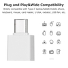 Adaptateur OTG Type-C vers USB2.0 Adaptateur Portable Type-C Mini Taille Plug and Play Large Compatibilité Noir