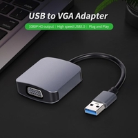 Adaptateur USB vers VGA 1080P Ultra HD Adaptateur vidéo USB3.0 Adaptateur de mise en miroir d