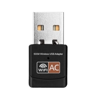 Adaptateur USB WiFi 600Mbps Adaptateur réseau sans fil à double bande 2.4GHz / 5.0GHz Ethernet 802.11AC pour ordinateur portable Tablet PC Smart Phone