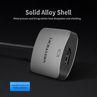 Adaptateur Vention Type-C vers HD Convertisseur USB-C Convertisseur AV 4K en métal 3D pour projecteur TV Macbook