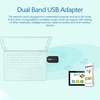 Adaptateur WiFi USB sans fil 1200 Mbps Lan USB Ethernet 2.4G 5G Dual Band WiFi Carte réseau WiFi Dongle WiFi