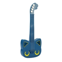 Adorable Mini Guitare 4 Cordes Ukulélé Jouet Guitare Mignon Chat Enfants Ukulélé Apprentissage Éducatif Instrument De Musique pour Débutant Enfants Enfants