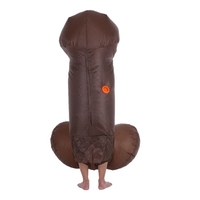 Adulte gonflable Willy Costume Costume Hommes Air Fan Coup Exploité Up Fancy Dress Party Carnival Cosplay gonflable Penis Jumpsuit Outfit