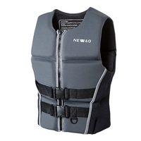 Adultes Gilet de Sauvetage Néoprène Sécurité Gilet de Sauvetage Flotteur Combinaison pour Kayak Pêche Surf Canoë Voile Ski Nautique Wakeboard Natation