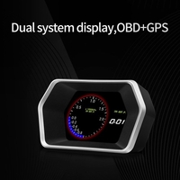 Affichage HUD de voiture,  affichage tête haute Compteur de vitesse haute définition Outil de diagnostic de voiture OBDⅡ Élimination du code de défaut