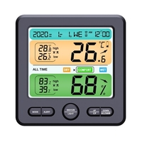 Affichage LCD mural de bureau intérieur compteur de température et d