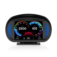Affichage tête haute de voiture OBD GPS multifonctions Lampe d