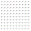 Agrafes plates universelles 100 pièces / ensemble prédécoupées 0.6mm-0.8mm pour agrafeuse en plastique réparation soudeuse outil de réparation