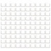 Agrafes plates universelles 100 pièces / ensemble prédécoupées 0.6mm-0.8mm pour agrafeuse en plastique réparation soudeuse outil de réparation