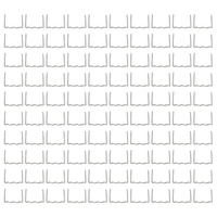 Agrafes plates universelles 100 pièces / ensemble prédécoupées 0.6mm-0.8mm pour agrafeuse en plastique réparation soudeuse outil de réparation