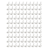 Agrafes plates universelles 100 pièces / ensemble prédécoupées 0.6mm-0.8mm pour agrafeuse en plastique réparation soudeuse outil de réparation
