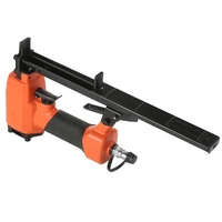 Agrafeuse à couronne moyenne de calibre 20 Cloueuse à air de 1/4 à 1/2 pouce Agrafeuse de finition pneumatique Profondeur du pistolet à ongles à air réglable pour la décoration de meubles en bois