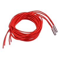 Aibecy 2 pièces 24 V 40 W 6 * 20mm Tube chauffant de chauffage de cartouche à extrémité unique 1.6 m / 5.2ft pour imprimante 3D
