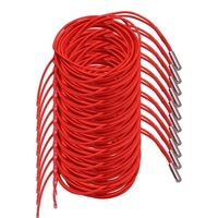 Aibecy 2 pièces 24 V 40 W 6 * 20mm Tube chauffant de chauffage de cartouche à extrémité unique 1.6 m / 5.2ft pour imprimante 3D