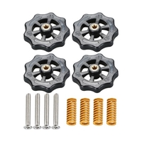 Aibecy 4 pièces écrou de mise à niveau à torsion à main amélioré diamètre 40mm + 4 pièces moule de Compression de lit chauffant