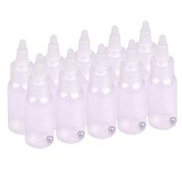 Aibecy Boîte de 10 bouteilles de 1, 2 once (35 cc) pour aérographe Bouteilles de stockage de peinture Bocal et couvercle en PP