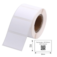 Aibecy Label Paper Thermal Sticker Self-Adhesive Printable Paper Roll Waterproof Oil-Proof Tear Resistant for Price Name Barcode Clear Printing for DP23 Series Thermal Printer Label Maker Machine