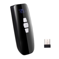 Aibecy Mini 1D Barcode Scanner 3-in-1 BT / 2.4G Wireless / USB Wired Bar Code Reader with Screen Compatible with Windows Mac Android iOS for Supermarket Retail Logistics Warehouse