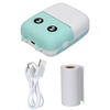Aibecy Mini Pocket Thermal Printer 58mm Wireless BT Printer 200dpi with 1 Roll Thermal Paper for Printing Photo Memo Label List Journal Planner Cpmpatible with Android iOS Smartphone