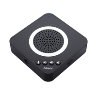 Aibecy USB Desktop Conference Condensateur omnidirectionnel à 360° Ordinateur PC Micro Plug and Play pour PC Ordinateur portable Vidéoconférence Réunion d