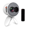 Aibecy YG220 Mini projecteur LED 1080P pris en charge 1000 lumens Projecteur multimédia portable Lecteur vidéo Haut-parleur intégré avec carte AV / USB / HD / TF / Interface de sortie audio Cadeau pour enfants pour le divertissement à domicile