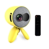 Aibecy YG220 Mini projecteur LED 1080P pris en charge 1000 lumens Projecteur multimédia portable Lecteur vidéo Haut-parleur intégré avec carte AV / USB / HD / TF / Interface de sortie audio Cadeau pour enfants pour le divertissement à domicile