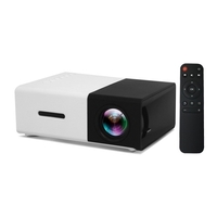 Aibecy YG300 Mini projecteur LED portable Prise en charge Effets visuels 3D 1080P Projecteur de film vidéo multimédia 800 Lumens avec interface de sortie USB / TF / HD / AV / audio pour le divertissement à domicile