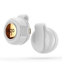aigo AGF-03 Mini ventilateur sans lame Ventilateur portable de type clip avec réglage du vent à 3 vitesses Réglage de la direction du vent à 360 ° Vert