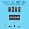 AIMOS AM-404K USB Printer Share Switcher 4 ports clavier souris U disque HDD contrôleur USB noir