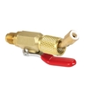 Air climatisé Réfrigérant 3PCS à codage couleur R410A R134A Vannes fermées pour les tuyaux de recharge de réfrigération AC HVAC