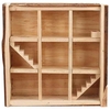 Aire de jeu labyrinthe en bois naturel pour hamster