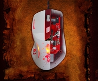 Ajazz AJ100 Filaire Souris 6 Touches A98001600 / 3200/6000/8200 DPI Personnalisé Coloré Respiration 16-millions LED Professionnel Jeu Souris Bureau à Domicile